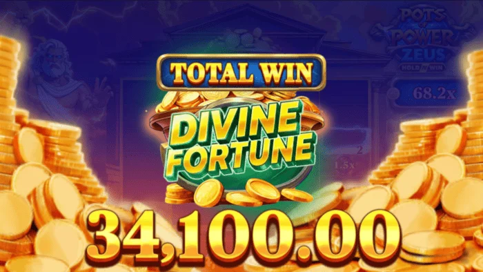 Pots of Power: Zeus - vincita finale come risultato del bonus